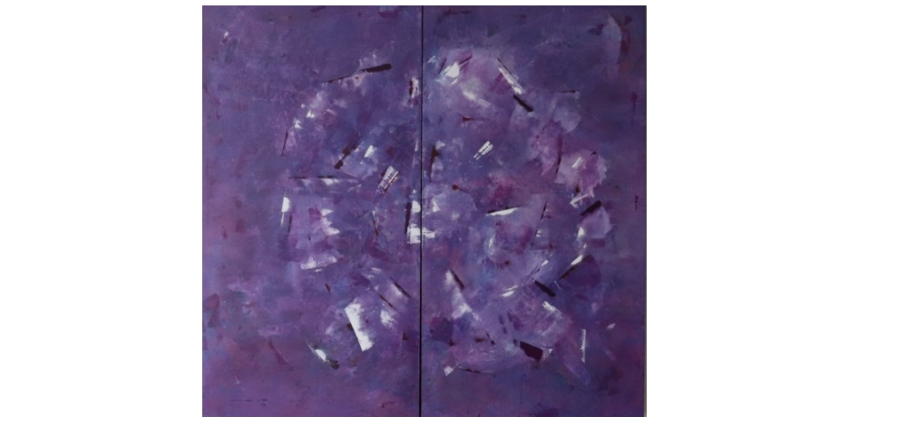 Knocking at the            Door, 2020,              acrylic on canvas  76''X67''